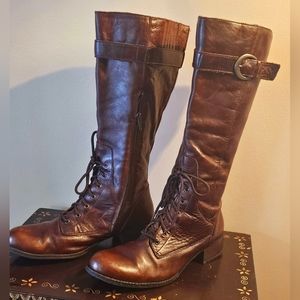 BOC knee high boot with tie detail